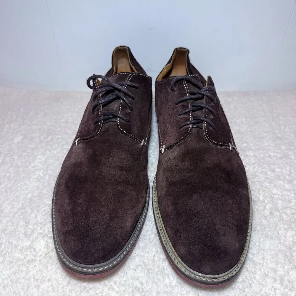 Johnston & Murphy Ellington Plain Toe Suede Oxford Shoes Men’s Size 11.5 M